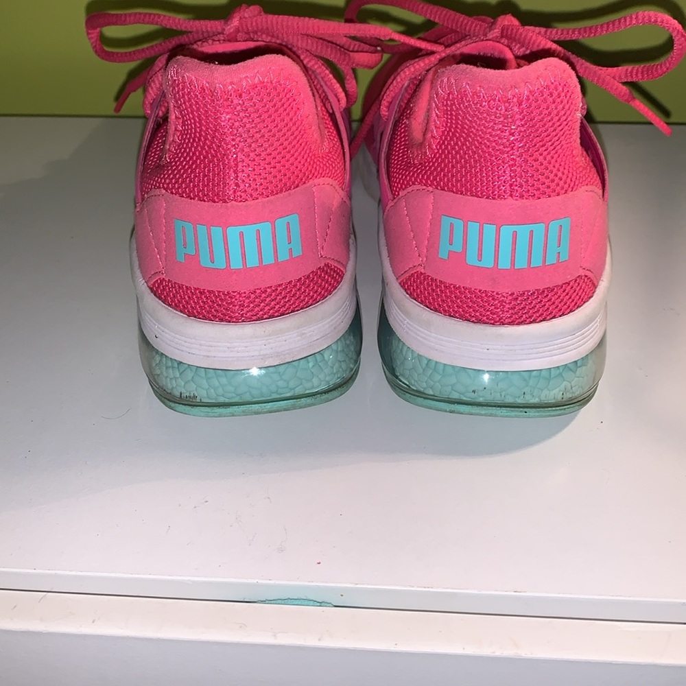 Puma rare neon pink sneakers size 8 - Picture 3 of 9